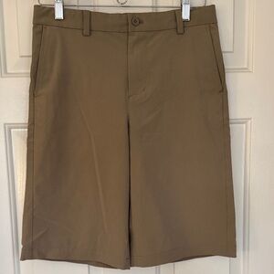 Vineyard Vines Boys’ Khaki Flat-Front Shorts, size 16